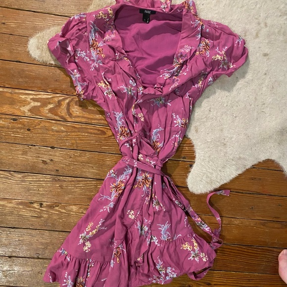 PAIGE – Cardamom Floral Ruffle Wrap Dress - Picture 3 of 4